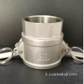 Accoppiamento Camlock con maniglia inossidabile